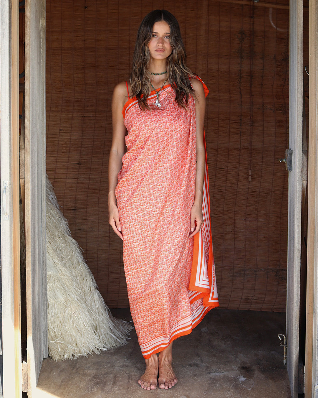 Heritage Sarong - Coral