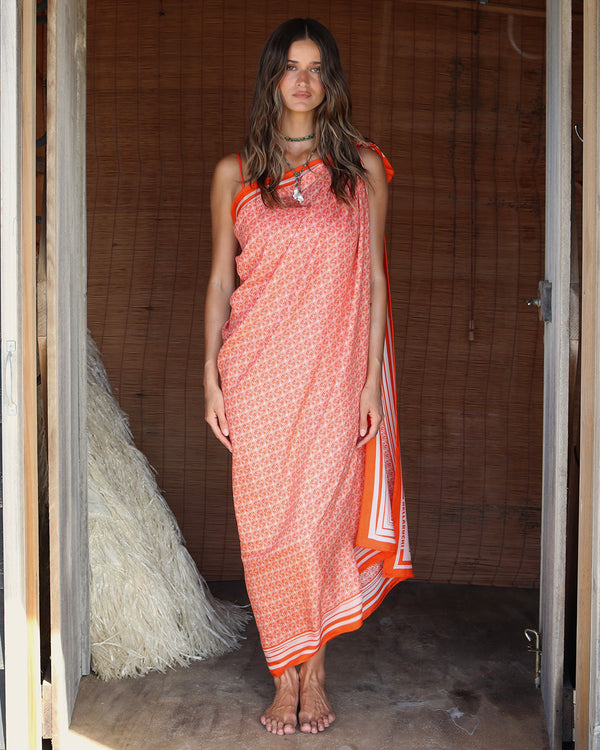 Heritage Sarong - Coral