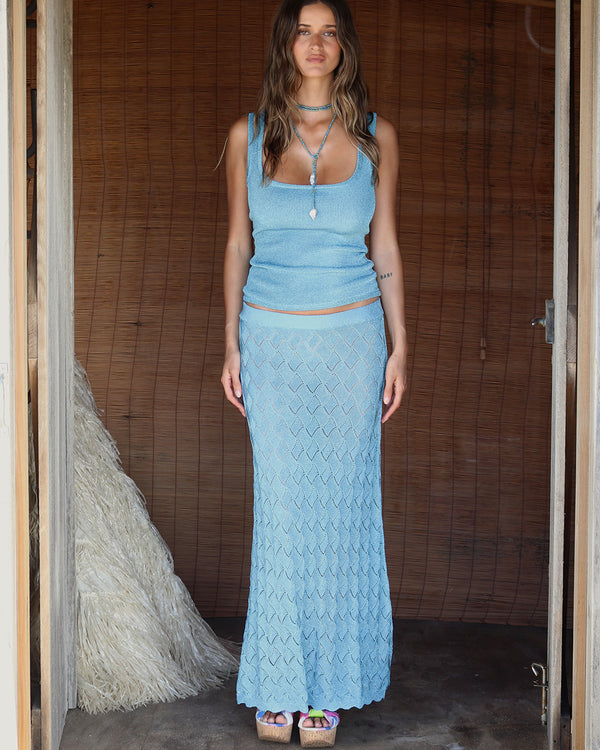 Sunset Tank - Blue Shimmer